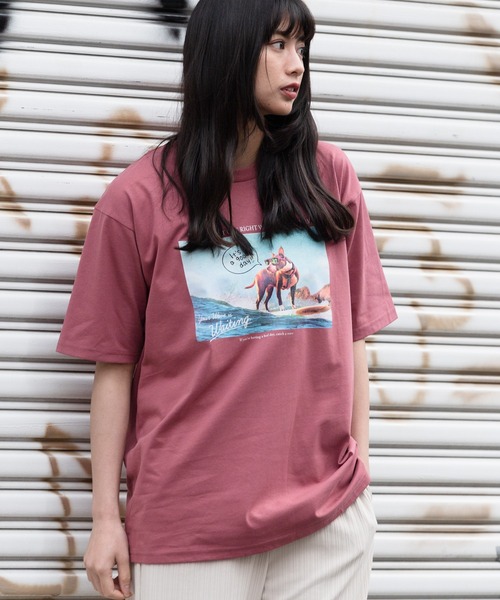 Blue Standard (ブルースタンダード)の「【BLUE STANDARD/ブルースタンダード】汗染みの目立ちにくいTシャツ ZEROSTAIN サーフプリントTシャツ(Tシャツ/カットソー・メンズ・ブルー/その他3/ピンク系その他/チャコールグレー/その他2/ホワイト系その他/サックスブルー/ネイビー/その他1/ホワイト・X-LARGE/SMALL/MEDIUM/LARGE)」の8枚目の写真