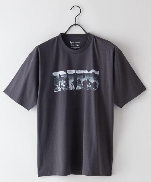 Blue Standard (ブルースタンダード)の「【BLUE STANDARD/ブルースタンダード】汗染みの目立ちにくいTシャツ ZEROSTAIN サーフプリントTシャツ(Tシャツ/カットソー・メンズ・ブルー/その他3/ピンク系その他/チャコールグレー/その他2/ホワイト系その他/サックスブルー/ネイビー/その他1/ホワイト・X-LARGE/SMALL/MEDIUM/LARGE)」の4枚目の写真