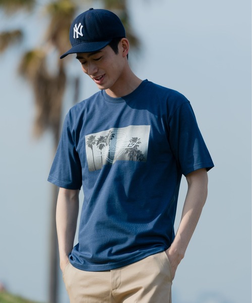 Blue Standard (ブルースタンダード)の「【BLUE STANDARD/ブルースタンダード】汗染みの目立ちにくいTシャツ ZEROSTAIN サーフプリントTシャツ(Tシャツ/カットソー・メンズ・ブルー/その他3/ピンク系その他/チャコールグレー/その他2/ホワイト系その他/サックスブルー/ネイビー/その他1/ホワイト・X-LARGE/SMALL/MEDIUM/LARGE)」の7枚目の写真