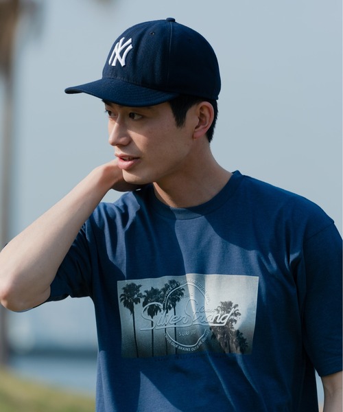 Blue Standard (ブルースタンダード)の「【BLUE STANDARD/ブルースタンダード】汗染みの目立ちにくいTシャツ ZEROSTAIN サーフプリントTシャツ(Tシャツ/カットソー・メンズ・ブルー/その他3/ピンク系その他/チャコールグレー/その他2/ホワイト系その他/サックスブルー/ネイビー/その他1/ホワイト・X-LARGE/SMALL/MEDIUM/LARGE)」の21枚目の写真