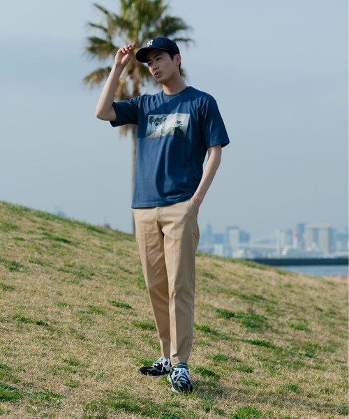 Blue Standard (ブルースタンダード)の「【BLUE STANDARD/ブルースタンダード】汗染みの目立ちにくいTシャツ ZEROSTAIN サーフプリントTシャツ(Tシャツ/カットソー・メンズ・ブルー/その他3/ピンク系その他/チャコールグレー/その他2/ホワイト系その他/サックスブルー/ネイビー/その他1/ホワイト・X-LARGE/SMALL/MEDIUM/LARGE)」の17枚目の写真