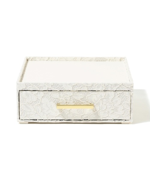 セール】レース ステーショナリーボックス アイボリー