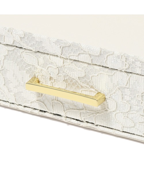 セール】レース ステーショナリーボックス アイボリー