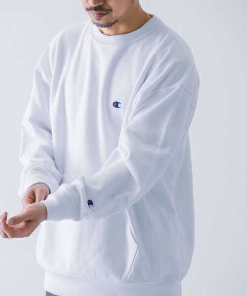 Champion（チャンピオン）の「Champion×URBAN RESEARCH　リバースウィーブ 10oz クルーネック（スウェット・メンズ・ブラック/ホワイト/イエロー/グレー・LARGE/MEDIUM/SMALL）」の18枚目の写真