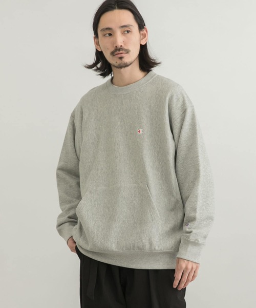 Champion（チャンピオン）の「Champion×URBAN RESEARCH　リバースウィーブ 10oz クルーネック（スウェット・メンズ・ブラック/ホワイト/イエロー/グレー・LARGE/MEDIUM/SMALL）」の9枚目の写真
