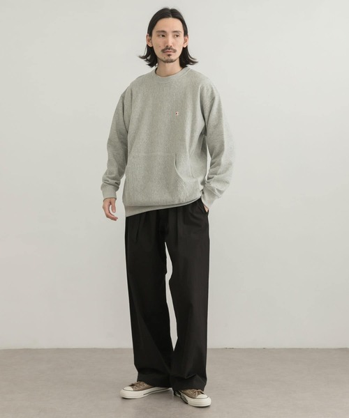 Champion（チャンピオン）の「Champion×URBAN RESEARCH　リバースウィーブ 10oz クルーネック（スウェット・メンズ・ブラック/ホワイト/イエロー/グレー・LARGE/MEDIUM/SMALL）」の10枚目の写真