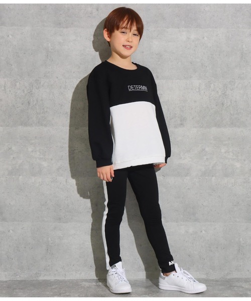 ANAP kids(アナップキッズ)の「ラインレギンス(レギンス/スパッツ・キッズ・グレー/ブラック・120cm/130cm/100cm/110cm)」の20枚目の写真