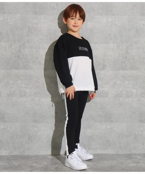 ANAP kids(アナップキッズ)の「ラインレギンス(レギンス/スパッツ・キッズ・グレー/ブラック・120cm/130cm/100cm/110cm)」の21枚目の写真