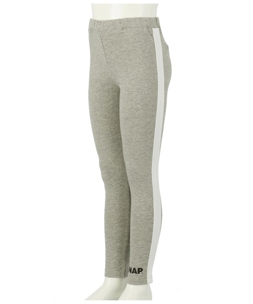 ANAP kids(アナップキッズ)の「ラインレギンス(レギンス/スパッツ・キッズ・グレー/ブラック・120cm/130cm/100cm/110cm)」の11枚目の写真