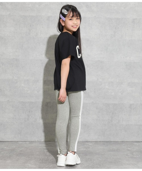 ANAP kids(アナップキッズ)の「ラインレギンス(レギンス/スパッツ・キッズ・グレー/ブラック・120cm/130cm/100cm/110cm)」の9枚目の写真