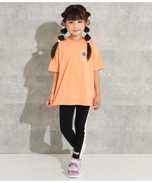 ANAP kids(アナップキッズ)の「ラインレギンス(レギンス/スパッツ・キッズ・グレー/ブラック・120cm/130cm/100cm/110cm)」の3枚目の写真