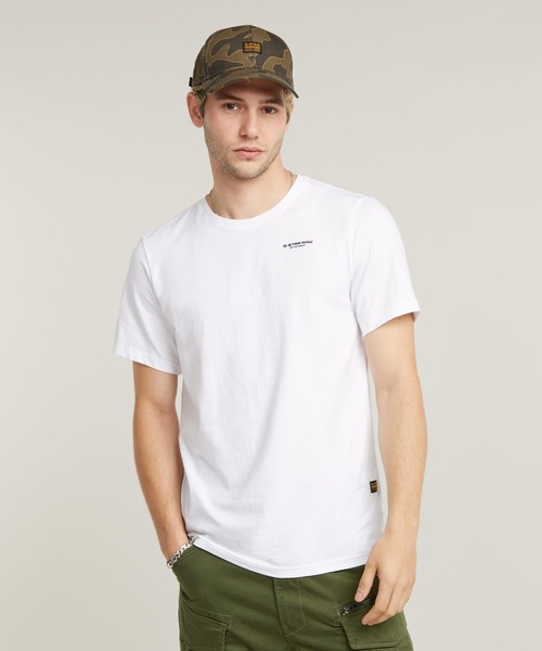 送料込★G-Star★Slim Base Tシャツ G-STAR RAW tシャツ SLIM BASE T-SHIRT/ベーシックワンポイント