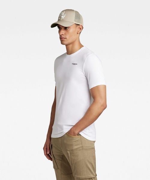 送料込★G-Star★Slim Base Tシャツ SLIM BASE T-SHIRT/ワンポイント（Tシャツ/カットソー）｜G-STAR