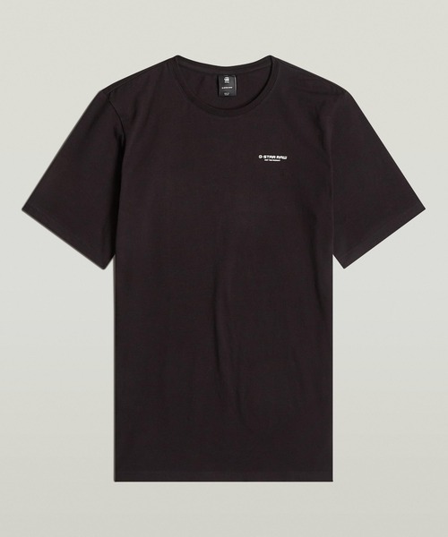 G-STAR(ジースター)の「SLIM BASE T-SHIRT/ベーシックワンポイントスリムTシャツ(Tシャツ/カットソー・メンズ・ホワイト/ダークブラック・SMALL/MEDIUM/LARGE/X-LARGE/X-SMALL)」の13枚目の写真