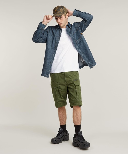 G-STAR(ジースター)の「SLIM BASE T-SHIRT/ベーシックワンポイントスリムTシャツ(Tシャツ/カットソー・メンズ・ホワイト/ダークブラック・SMALL/MEDIUM/LARGE/X-LARGE/X-SMALL)」の4枚目の写真
