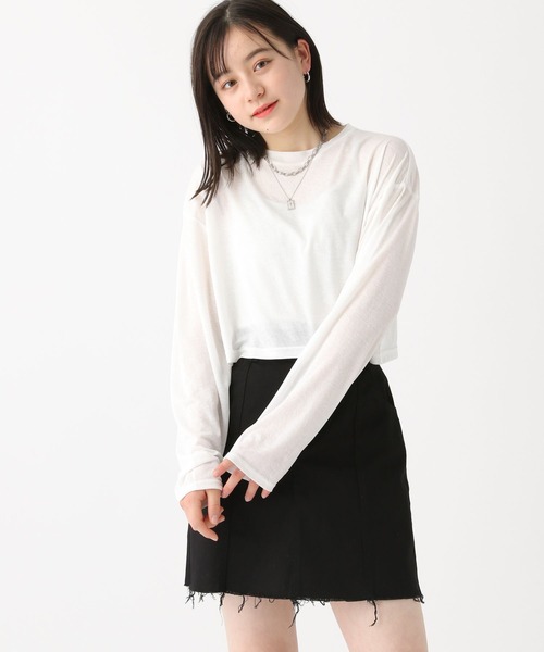 repipi armario（レピピ アルマリオ）の「☆セットアイテム☆シアーTシャツ＆キャミソール（スウェット・キッズ・ブルー系その他/ホワイト/ピンク系その他・LARGE/SMALL/MEDIUM）」の11枚目の写真