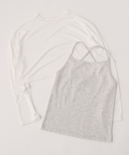 repipi armario（レピピ アルマリオ）の「☆セットアイテム☆シアーTシャツ＆キャミソール（スウェット・キッズ・ブルー系その他/ホワイト/ピンク系その他・LARGE/SMALL/MEDIUM）」の21枚目の写真