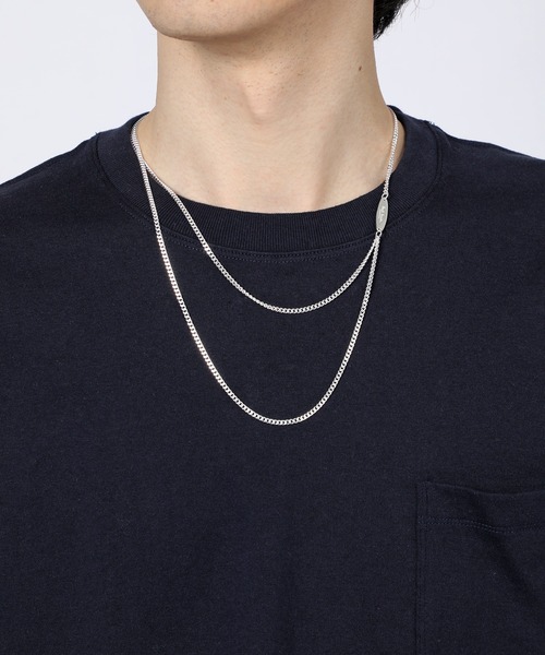 Paul Smith COLLECTION（ポールスミスコレクション）の「レイヤードシルバー ネックレス / 124512 EC210（ネックレス・メンズ・シルバー・FREE）」の6枚目の写真