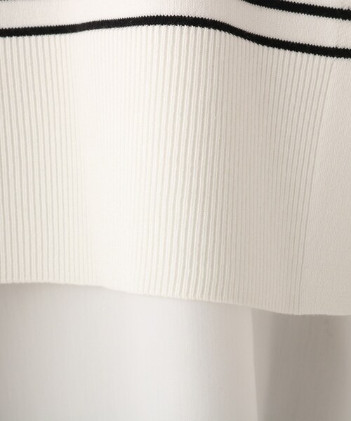 OPAQUE.CLIP（オペークドットクリップ）の「◆3way レイヤードスリットデザインニット【WEB限定カラー・サイズ】（その他トップス・レディース・ブラック/オフホワイト/ブルー/グリーン/ホワイト系その他3/ピンク系9・40/38/36/42/34）」の15枚目の写真