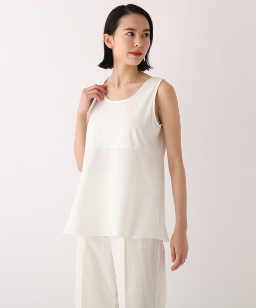 OPAQUE.CLIP（オペークドットクリップ）の「◆3way レイヤードスリットデザインニット【WEB限定カラー・サイズ】（その他トップス・レディース・ブラック/オフホワイト/ブルー/グリーン/ホワイト系その他3/ピンク系9・40/38/36/42/34）」の19枚目の写真