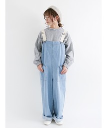 Samansa Mos2 | オーガニックコットン混デニムサロペット(サロペット/オーバーオール)