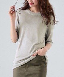 RANAN（ラナン）の「ひんやり！五分袖ベーシックニット（ニット/セーター）」