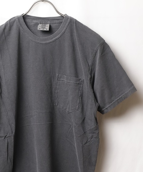comfort colors(コンフォートカラーズ)の「★COMFORT COLORS★6.1oz ガーメントダイポケットTシャツ(Tシャツ/カットソー・レディース・ホワイト/スミクロ/ブルー系/マスタード/グリーン系/レッド系/ネイビー系・X-LARGE/LARGE/MEDIUM)」の2枚目の写真