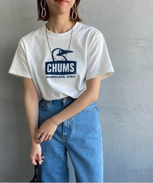 [CHUMS/チャムス] BOOBY FACE ロゴプリントTシャツ