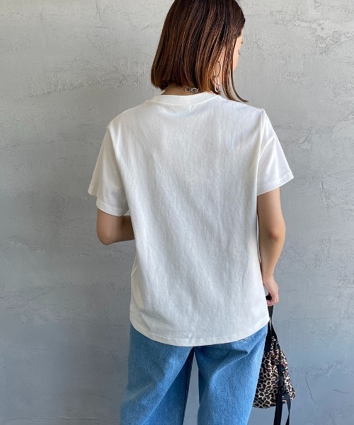 CHUMS（チャムス）の「[CHUMS/チャムス] BOOBY FACE ロゴプリントTシャツ（Tシャツ/カットソー・レディース・ホワイト/ネイビー/ホワイト×ネイビー・L）」の14枚目の写真
