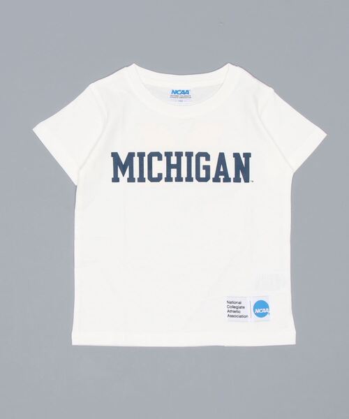 NCAA（エヌシーエーエー）の「NCAA/エヌシーエーエー 半袖Tシャツ（Tシャツ/カットソー・キッズ・ブラック/ホワイト/ネイビー・100cm/140cm/110cm/130cm/120cm）」の2枚目の写真