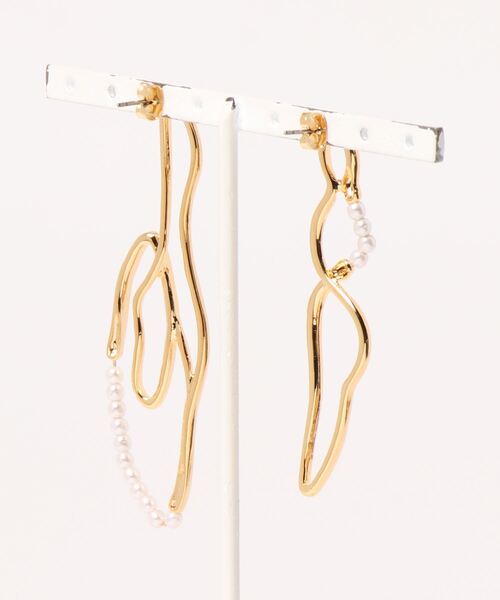 mou（モウ）の「ねじれブランチアシメピアス（ピアス（両耳用）・レディース・シルバー/ゴールド・FREE）」の3枚目の写真