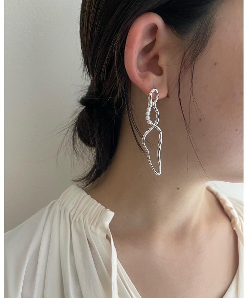 mou（モウ）の「ねじれブランチアシメピアス（ピアス（両耳用）・レディース・シルバー/ゴールド・FREE）」の10枚目の写真