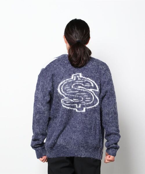 BILLIONAIRE BOYS CLUB(ビリオネア・ボーイズ・クラブ)の「STRIPE KNIT CARDIGAN WITH BADGE(カーディガン/ボレロ・メンズ・ベージュ/ミント/ネイビー・MEDIUM/X-LARGE/LARGE)」の6枚目の写真