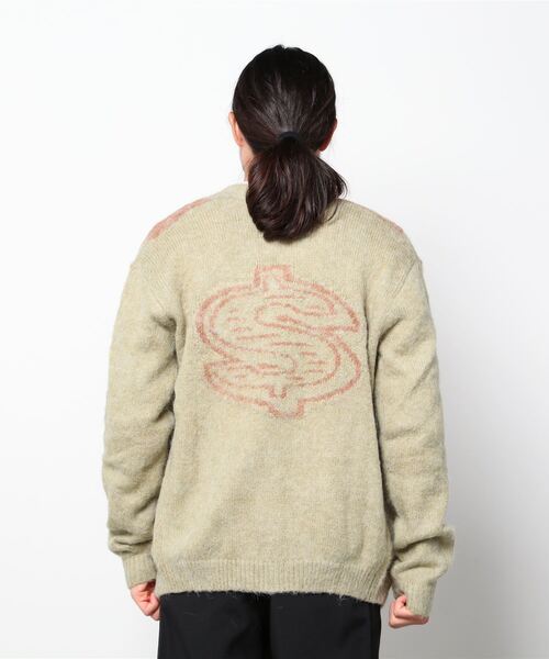 BILLIONAIRE BOYS CLUB(ビリオネア・ボーイズ・クラブ)の「STRIPE KNIT CARDIGAN WITH BADGE(カーディガン/ボレロ・メンズ・ベージュ/ミント/ネイビー・MEDIUM/X-LARGE/LARGE)」の9枚目の写真