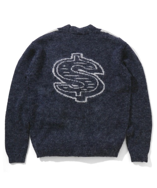 BILLIONAIRE BOYS CLUB(ビリオネア・ボーイズ・クラブ)の「STRIPE KNIT CARDIGAN WITH BADGE(カーディガン/ボレロ・メンズ・ベージュ/ミント/ネイビー・MEDIUM/X-LARGE/LARGE)」の8枚目の写真
