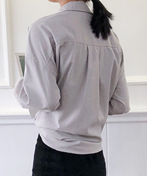 セール】レディース ヨーク切り替えオーバーサイズドロップショルダー