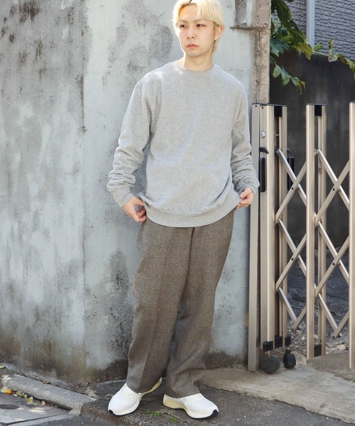 ROOPTOKYO(ループトウキョウ)の「mocT/モクティ PILE LOOPWHEEL CREWNECK SWEAT パイル地スウェット(スウェット・メンズ・ホワイト/グレー・M/L/XL)」の16枚目の写真