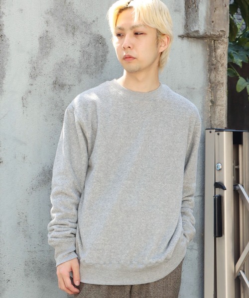 ROOPTOKYO(ループトウキョウ)の「mocT/モクティ PILE LOOPWHEEL CREWNECK SWEAT パイル地スウェット(スウェット・メンズ・ホワイト/グレー・M/L/XL)」の14枚目の写真