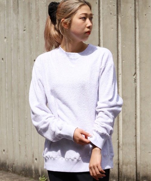 ROOPTOKYO(ループトウキョウ)の「mocT/モクティ PILE LOOPWHEEL CREWNECK SWEAT パイル地スウェット(スウェット・メンズ・ホワイト/グレー・M/L/XL)」の12枚目の写真