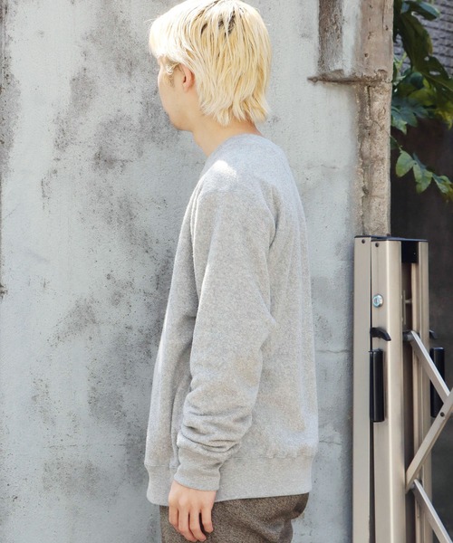 ROOPTOKYO(ループトウキョウ)の「mocT/モクティ PILE LOOPWHEEL CREWNECK SWEAT パイル地スウェット(スウェット・メンズ・ホワイト/グレー・M/L/XL)」の3枚目の写真