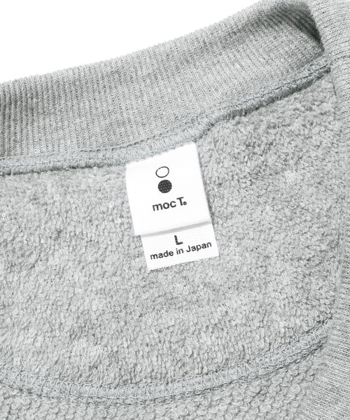 ROOPTOKYO(ループトウキョウ)の「mocT/モクティ PILE LOOPWHEEL CREWNECK SWEAT パイル地スウェット(スウェット・メンズ・ホワイト/グレー・M/L/XL)」の6枚目の写真