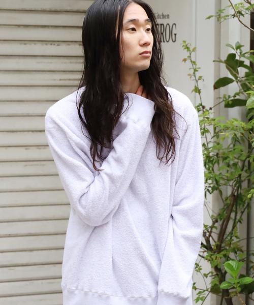 ROOPTOKYO(ループトウキョウ)の「mocT/モクティ PILE LOOPWHEEL CREWNECK SWEAT パイル地スウェット(スウェット・メンズ・ホワイト/グレー・M/L/XL)」の18枚目の写真