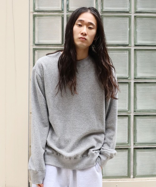 ROOPTOKYO(ループトウキョウ)の「mocT/モクティ PILE LOOPWHEEL CREWNECK SWEAT パイル地スウェット(スウェット・メンズ・ホワイト/グレー・M/L/XL)」の20枚目の写真