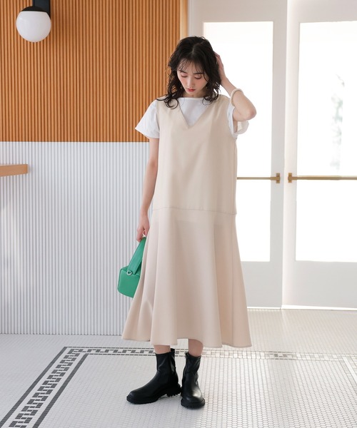 GeeRA(ジーラ)の「フレアー切替ジャンパースカート(ジャンパースカート・レディース・ブラック/サンドグレー・MEDIUM/LARGE/X-LARGE)」の11枚目の写真