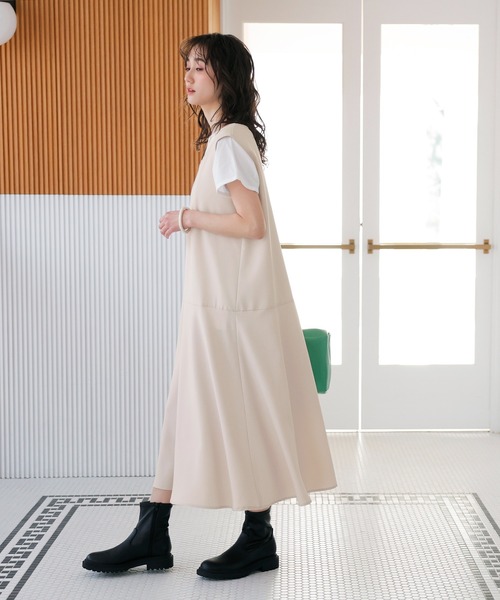 GeeRA(ジーラ)の「フレアー切替ジャンパースカート(ジャンパースカート・レディース・ブラック/サンドグレー・MEDIUM/LARGE/X-LARGE)」の13枚目の写真