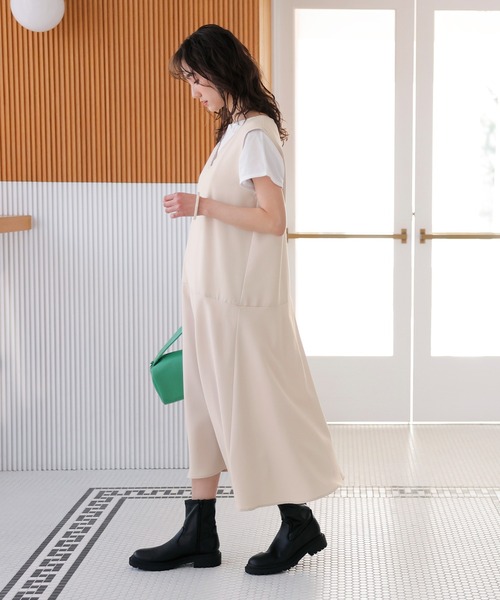 GeeRA(ジーラ)の「フレアー切替ジャンパースカート(ジャンパースカート・レディース・ブラック/サンドグレー・MEDIUM/LARGE/X-LARGE)」の14枚目の写真