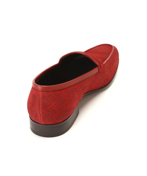 HIGH STREET（ハイストリート）の「HIGH STREET∴チェック柄スリッポン（スリッポン・メンズ・レッド・M）」の3枚目の写真