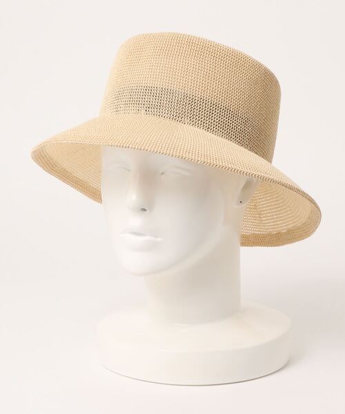 DouDou（ドゥドゥ）の「ペーパーサーモバケットハット（ハット・レディース・ブラック/ベージュ・FREE）」の7枚目の写真