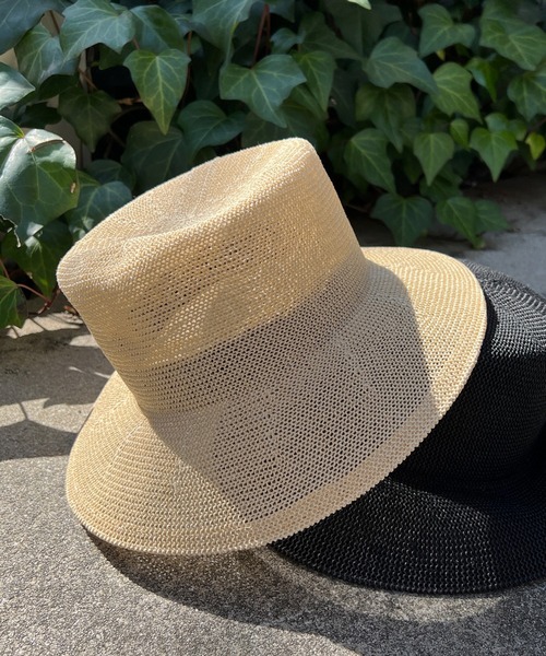 DouDou（ドゥドゥ）の「ペーパーサーモバケットハット（ハット・レディース・ブラック/ベージュ・FREE）」の8枚目の写真