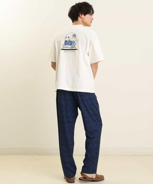 a.v.v（アーヴェヴェ）の「幾何学柄プリントイージーパンツ（その他パンツ・メンズ・ブルー・46/48）」の9枚目の写真